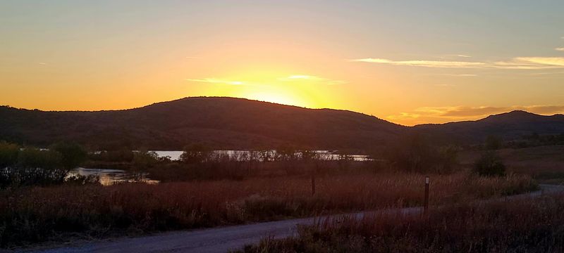Lake Jed Johnson Dam Overlook, Wichita Mountains Wildlife Refuge