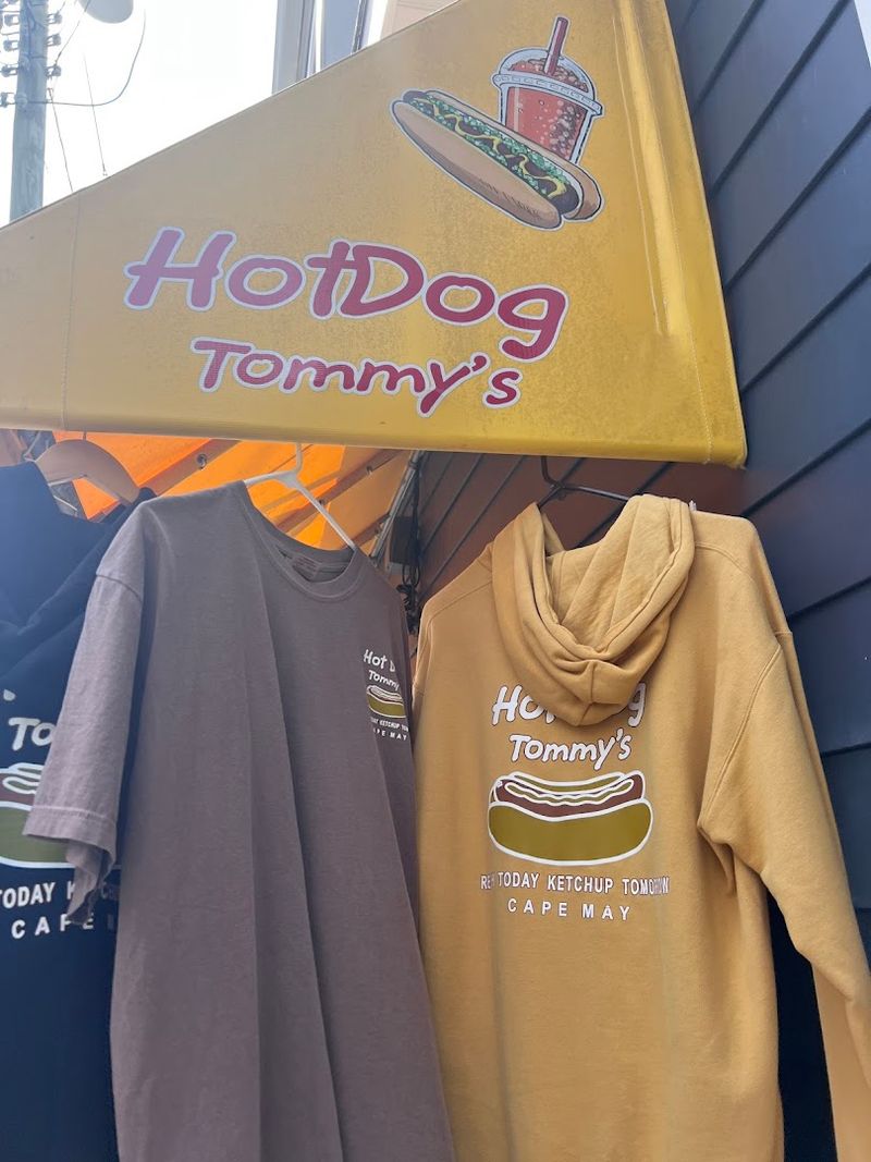 Merchandise and the Full Hot Dog Tommy's Experience