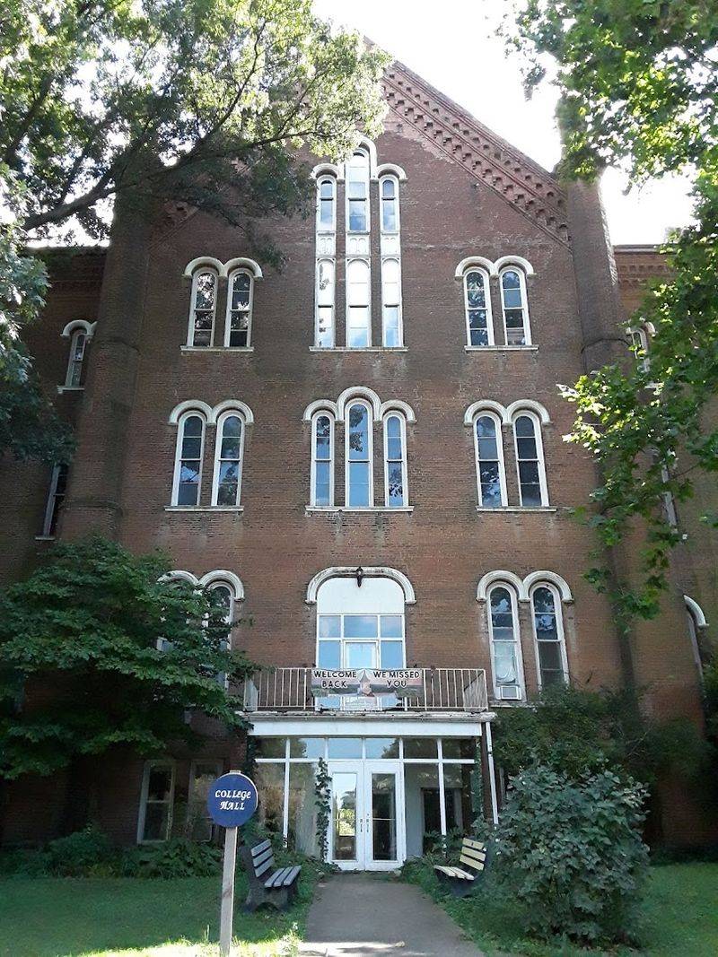 Merom Conference Center and the View From College Hall