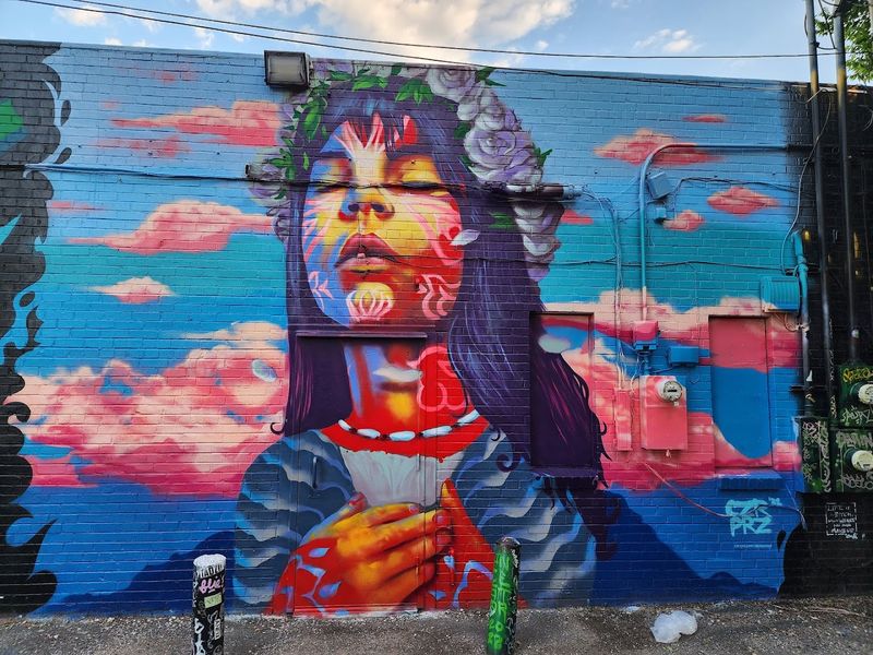 Murals and Public Art Hidden Throughout the Alleyways
