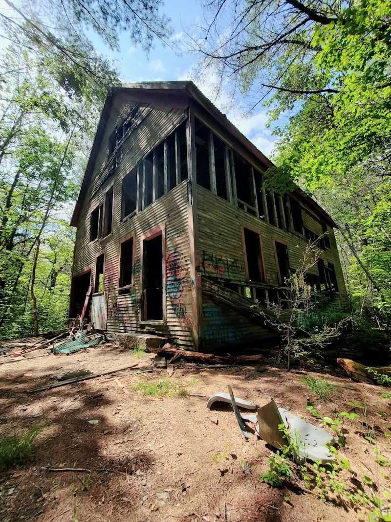 Old Wooden Structures and the Ghost Town Atmosphere Old Wooden Structures and the Ghost Town Atmosphere