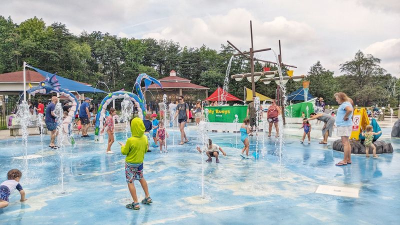 Our Special Harbor Spray Park at Chessie's Backyard, Franconia