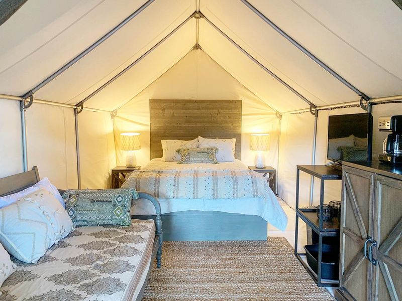 Overnight Glamping Tents With AC for Those Who Want to Stay After Sunset Overnight Glamping Tents With AC for Those Who Want to Stay After Sunset