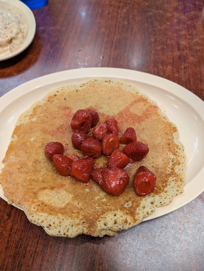 Pancakes So Big They Practically Introduce Themselves