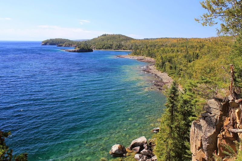Pebble Beach and the Rocky Lake Superior Shoreline Pebble Beach and the Rocky Lake Superior Shoreline