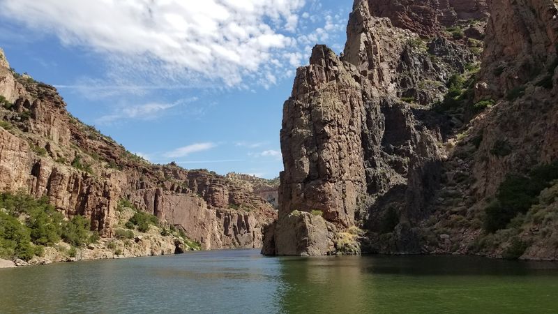 Red Cliffs Carved by Time and Iron