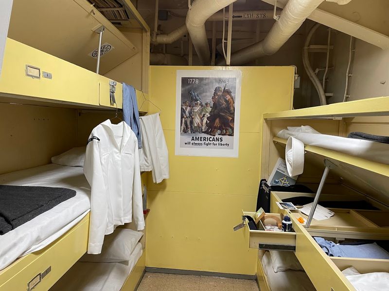 Sleeping in Authentic Enlisted Berthing Compartments