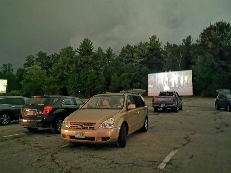 Summer RV Camping Right at the Drive-In