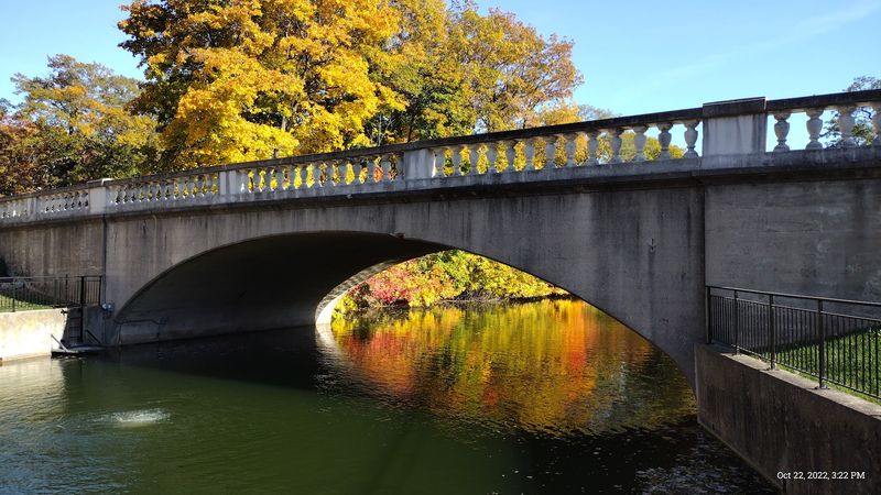 The 1928 Concrete Arch Bridge and Reflecting Pool