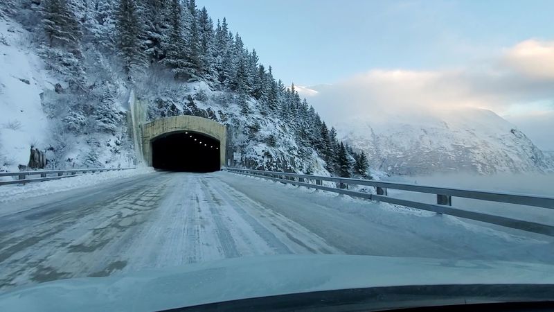 The Anton Anderson Memorial Tunnel: A Mountain You Actually Drive Through The Anton Anderson Memorial Tunnel: A Mountain You Actually Drive Through