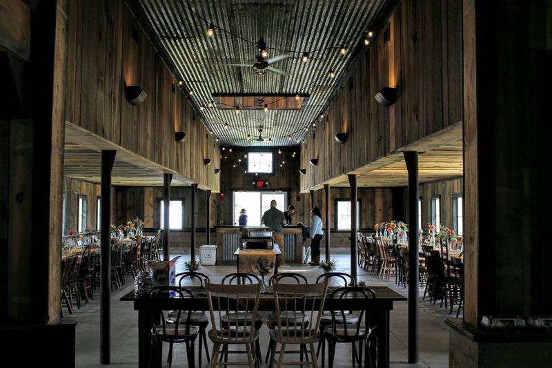 The Barns Give The Evening Its Backbone