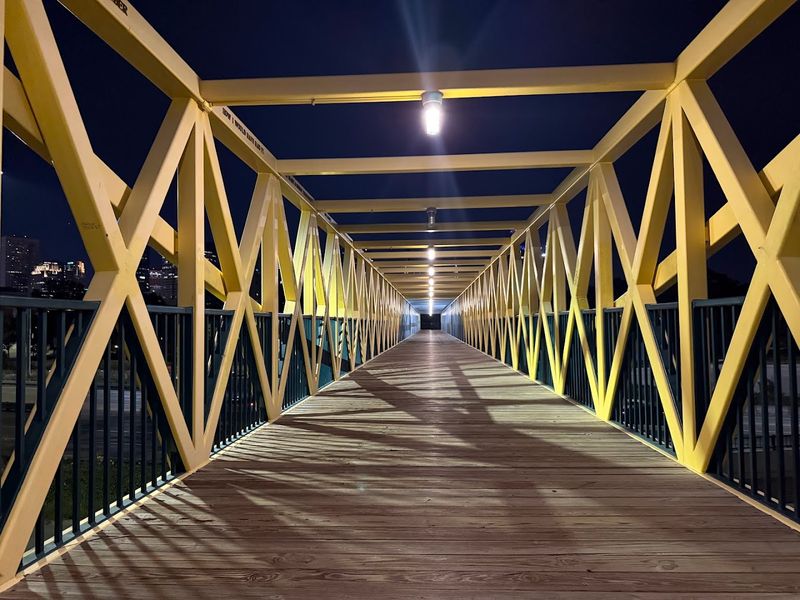 The Blue and Yellow Pedestrian Bridge