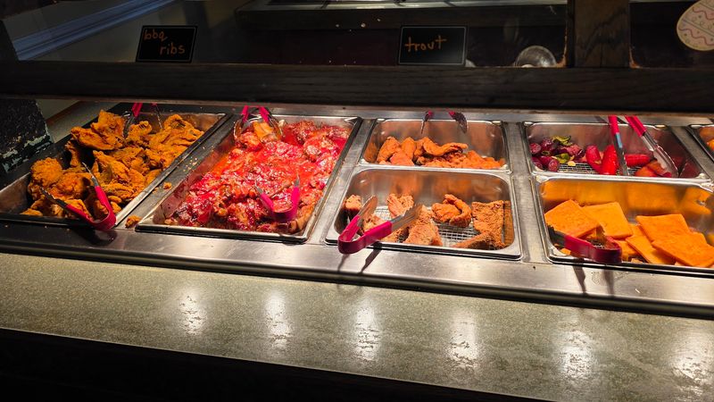 The Buffet Line Gets Your Attention Fast