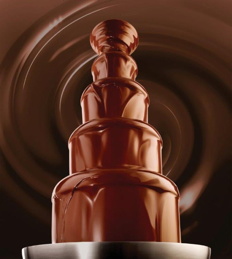 The Chocolate Fountain and Ice Cream Bar Are the Real Stars The Chocolate Fountain and Ice Cream Bar Are the Real Stars