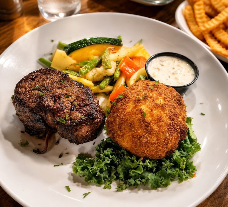 The Crab Imperial Topped Filet Is Something Special