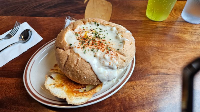 The Famous Clam Chowder Bread Bowl