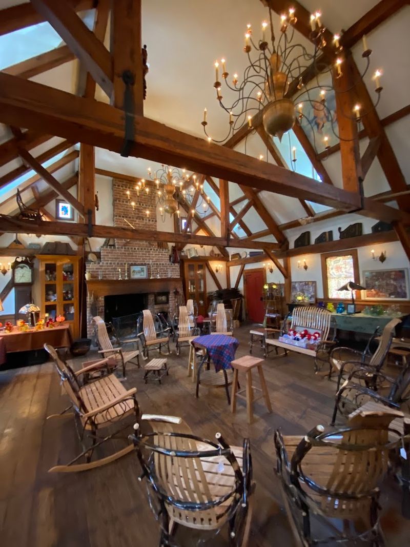 The Fireplace Room With Rocking Chairs and Books The Fireplace Room With Rocking Chairs and Books