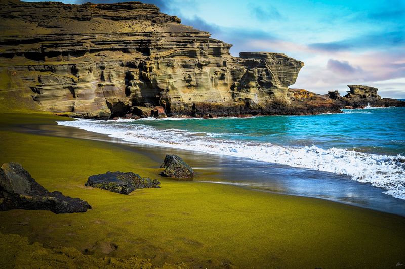 The Green Sand That Makes This Beach One of a Kind