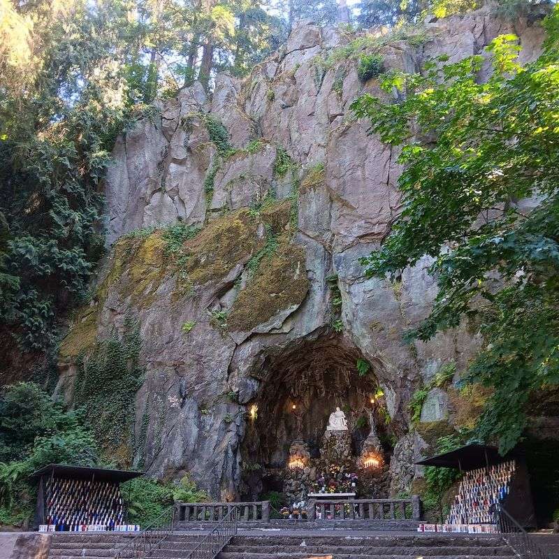 The Grotto Cave and the Pieta Sculpture The Grotto Cave and the Pieta Sculpture