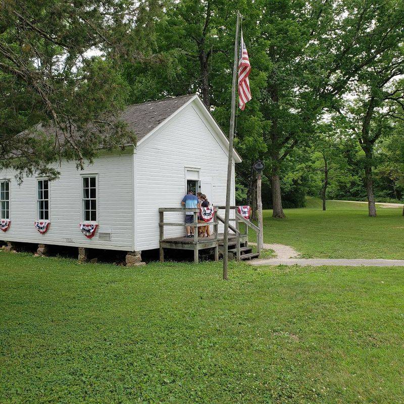 The Historic Schoolhouse Near the Mill