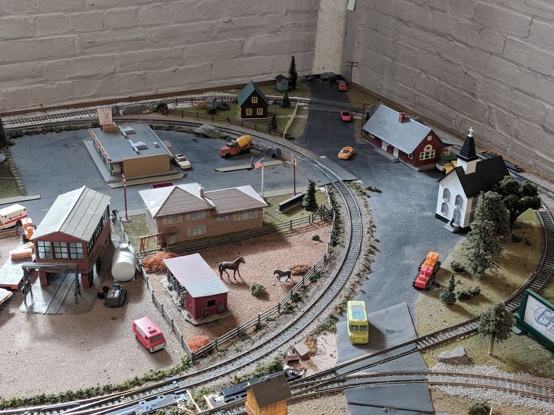 The Model Train Club Inside a Historic Horse Express Car
