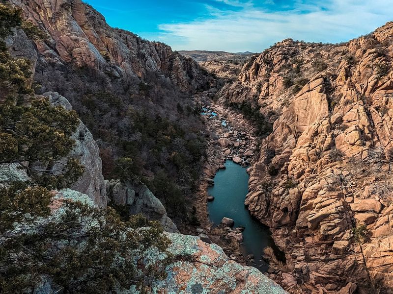 The Narrows Canyon Scramble, Near Cache, Oklahoma The Narrows Canyon Scramble, Near Cache, Oklahoma