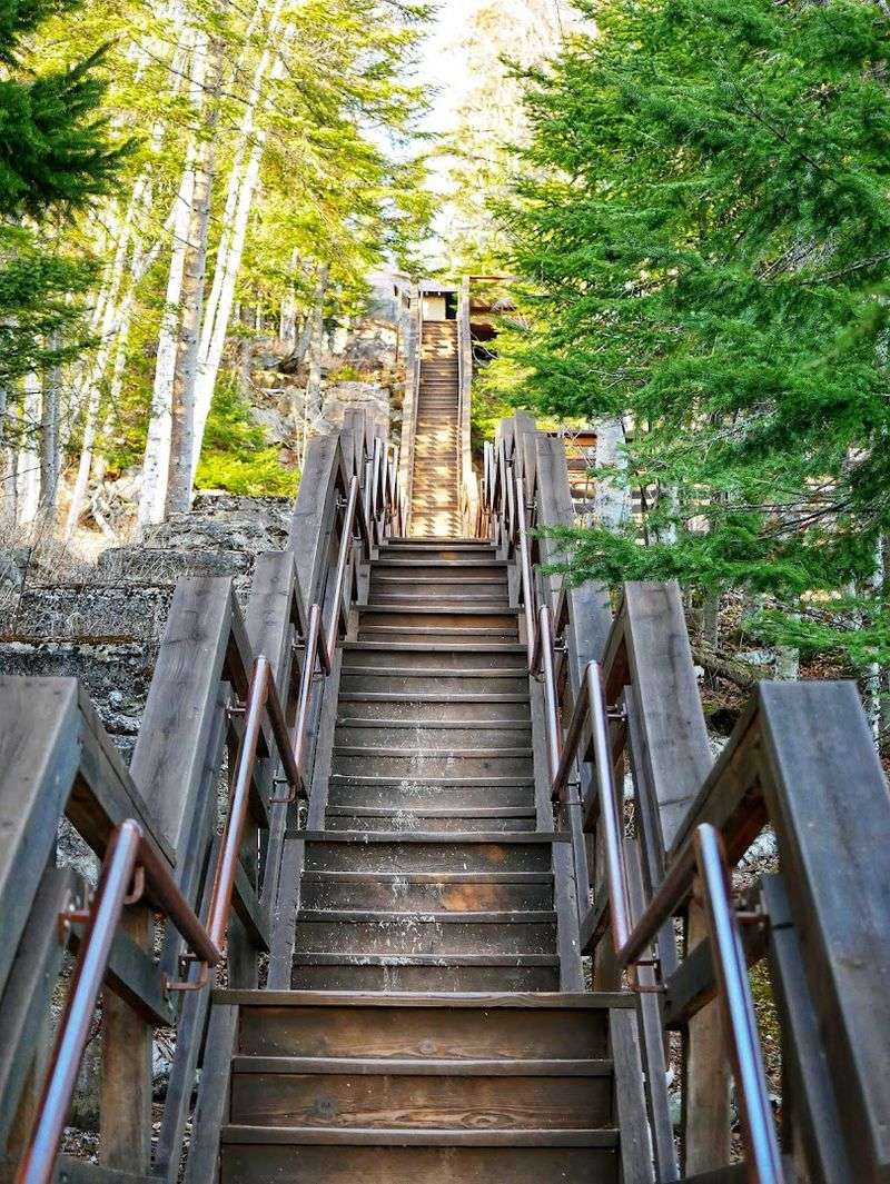 The Staircase Walk Down to the Lake Shore