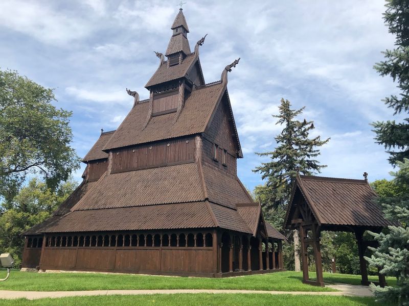 The Stave Church Replica Outside