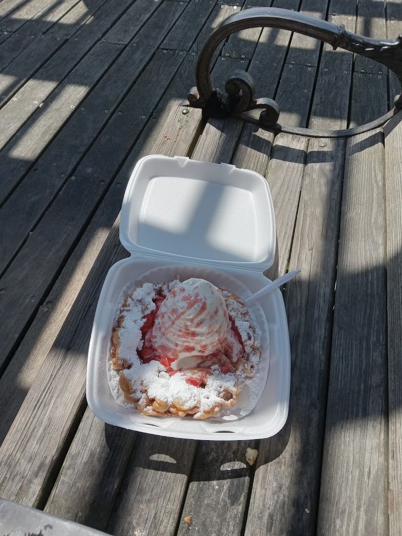 The Strawberry Banana Cream Funnel Cake 