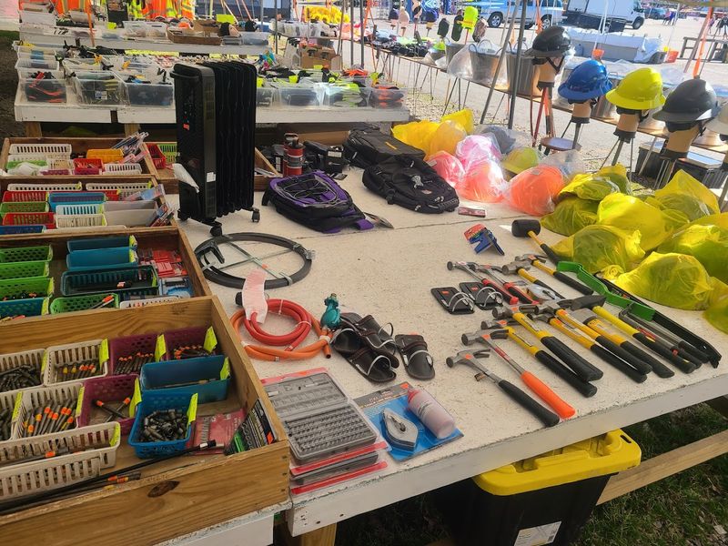 The Tool Section Under the Long Back Tent