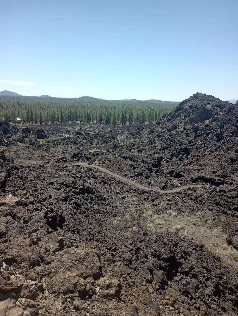 Trails Through Lava Flows and Natural Landscapes