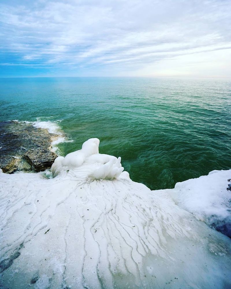 Winter at Cave Point: Ice, Spray, and Absolute Silence