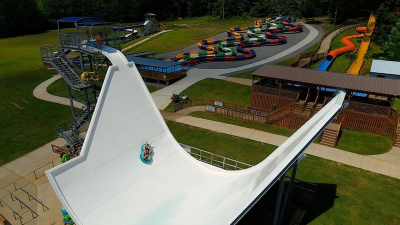 You Can Ride Alabama's Only Double Tornado Wave Slide You Can Ride Alabama's Only Double Tornado Wave Slide