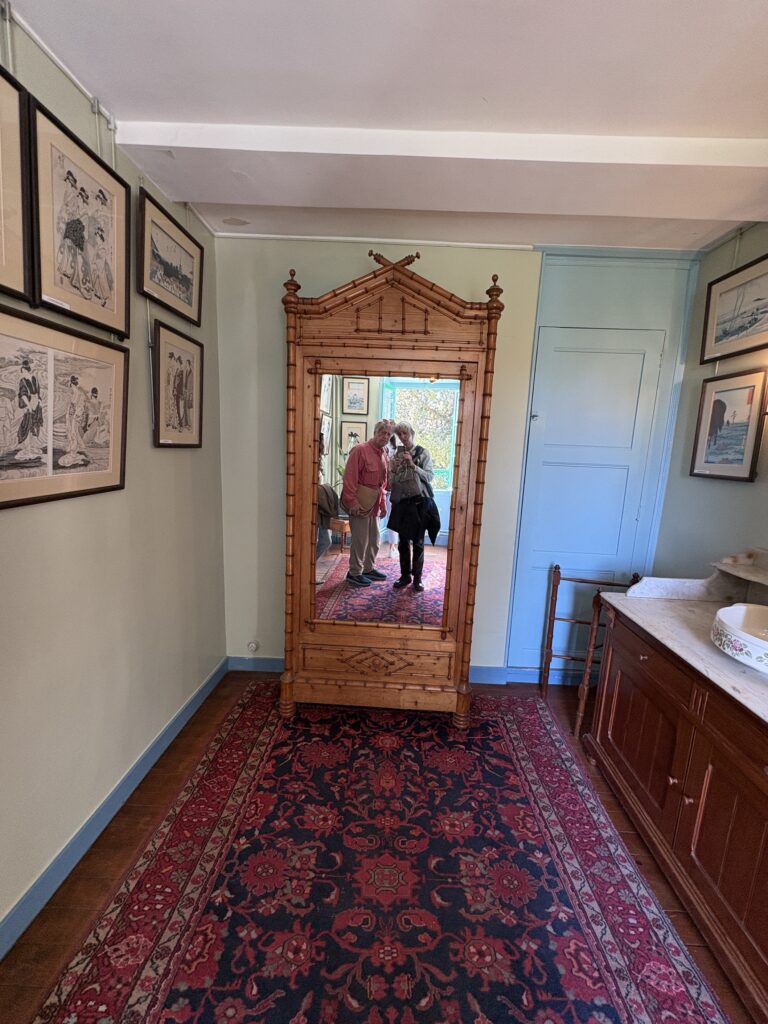 Upstairs at Monet's farmhouse in Giverny.
