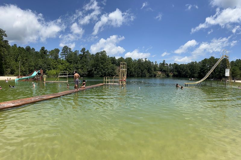 A Natural Spring-Fed Lake With Sandy Beaches
