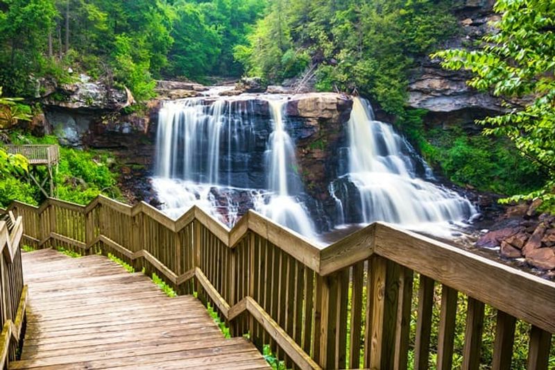 A Waterfall Spreads Across 1,500 Feet of River