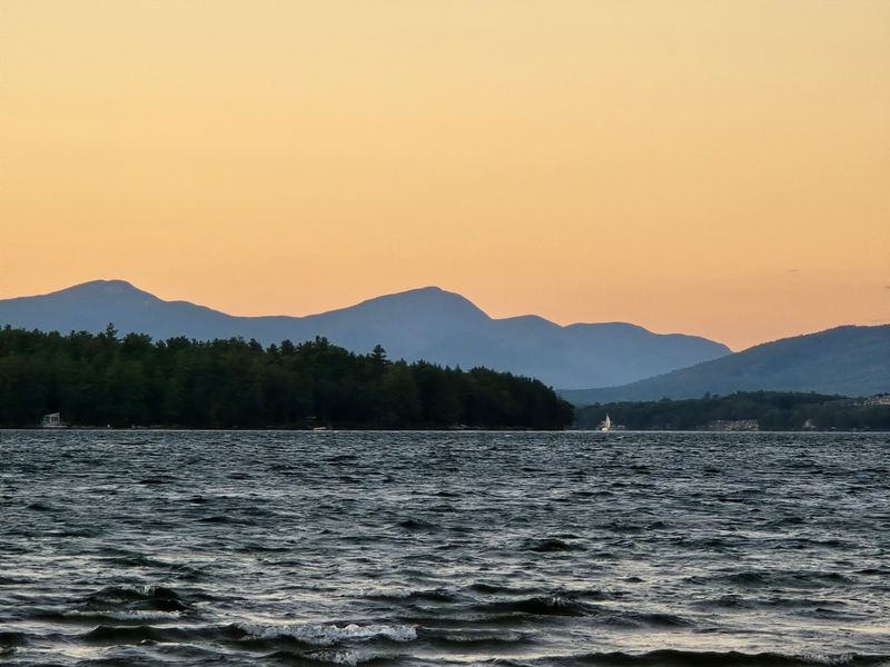 Breathtaking Mountain Views Across the Lake