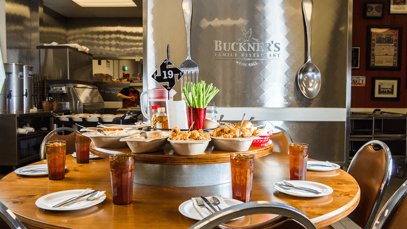 Family-Style Dining on a Lazy Susan Built for Sharing