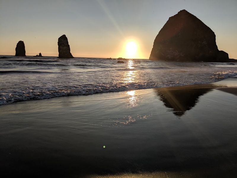 Haystack Rock Astro Night, Cannon Beach Haystack Rock Astro Night, Cannon Beach