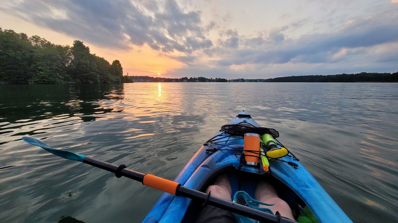 Kayaking and Paddleboarding With a Mountain Backdrop