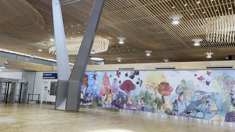 Local Art Woven Into Every Corner of the Airport