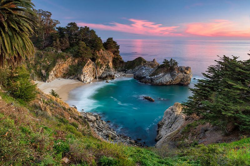McWay Falls: The Waterfall That Drops Into the Ocean