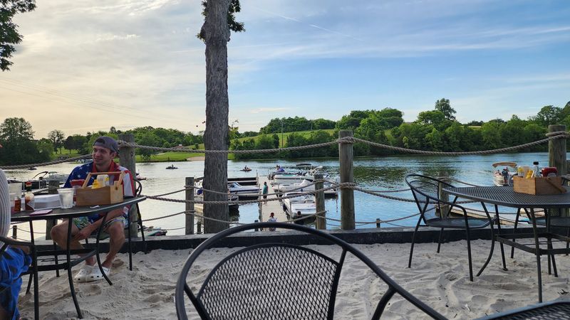 Pirates Cove and the Beach Bar Atmosphere Below