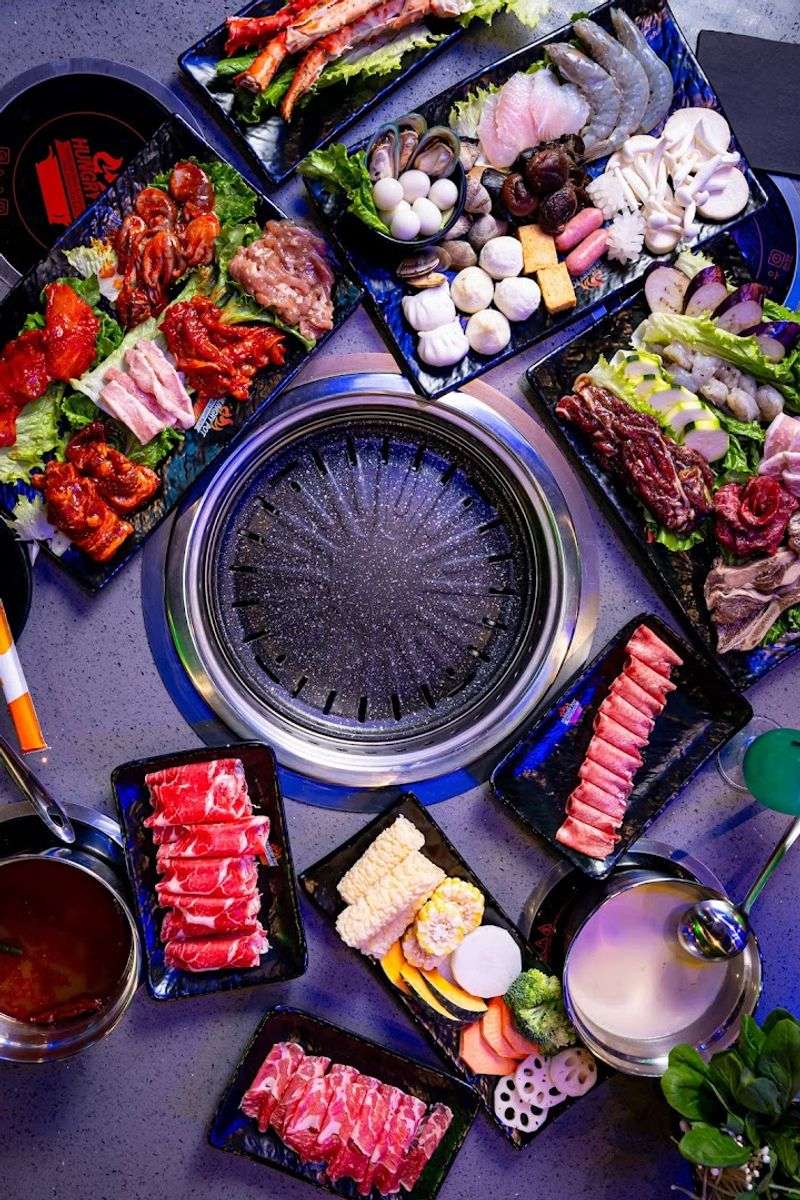 Seafood and Vegetable Variety That Rounds Out the Feast