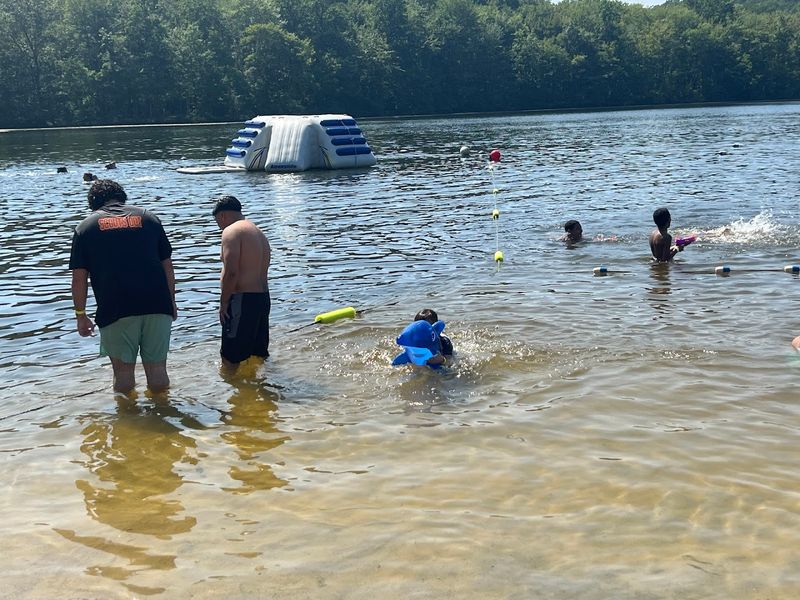 Swimming, Inflatables, And A Water Slide Await