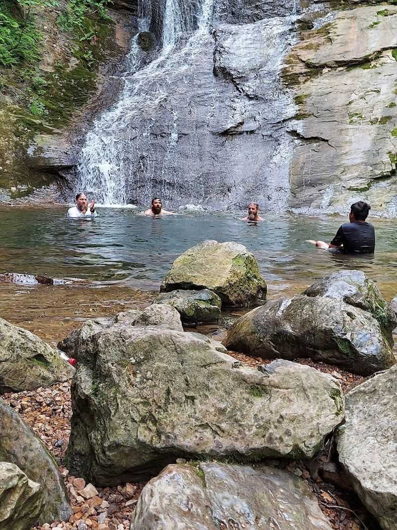 The Emerald Swimming Pool at the Base