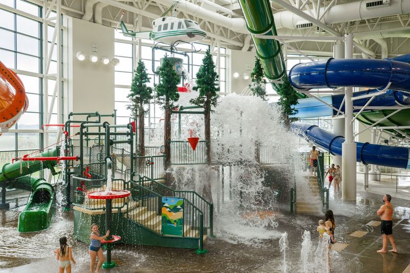 The Kids Play Area and Splash Zones