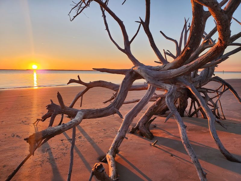 The Only Sunset Beach on All of Jekyll Island
