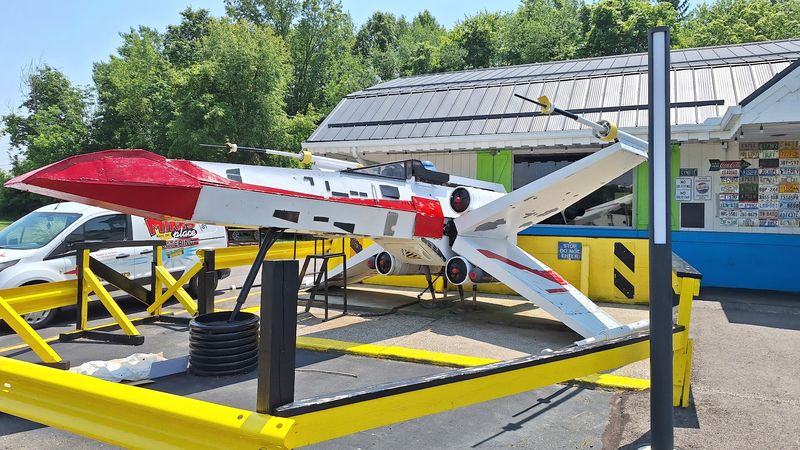 The Red X-Wing on the Roof That Started It All The Red X-Wing on the Roof That Started It All