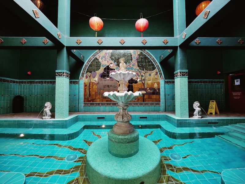 The Soaking Pool Decorated With Tiles of St. Francis